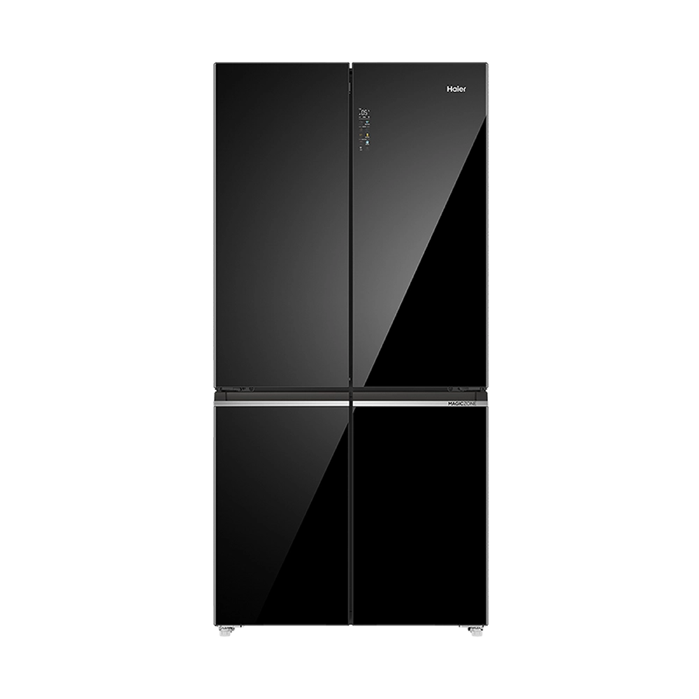 Haier 630L Black Glass 4-door Lumiere Refrigerator - 1803