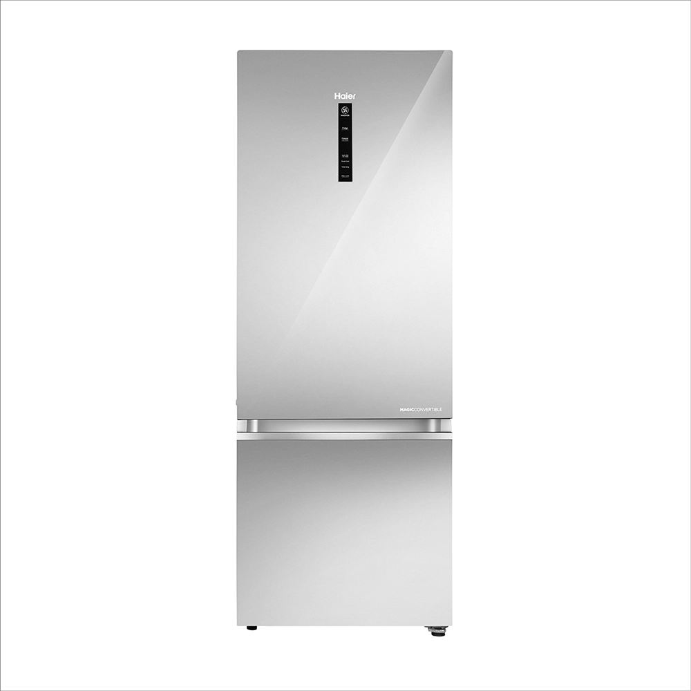 Haier 355L 3 Star Mirror Glass Bottom Mount Refrigerator
