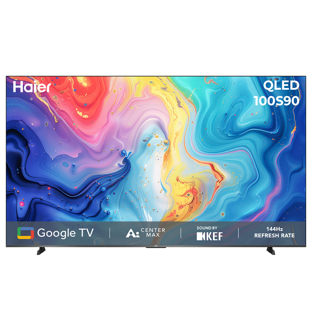 Haier S90 QLED 254cm(100) Google TV | AI Center Max