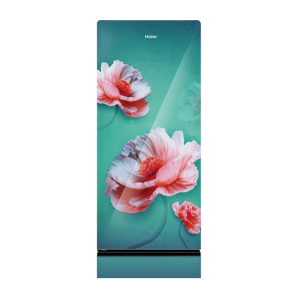 Haier 190 L  5 Star  Flocean Green Glass  Single Door Refrigerator