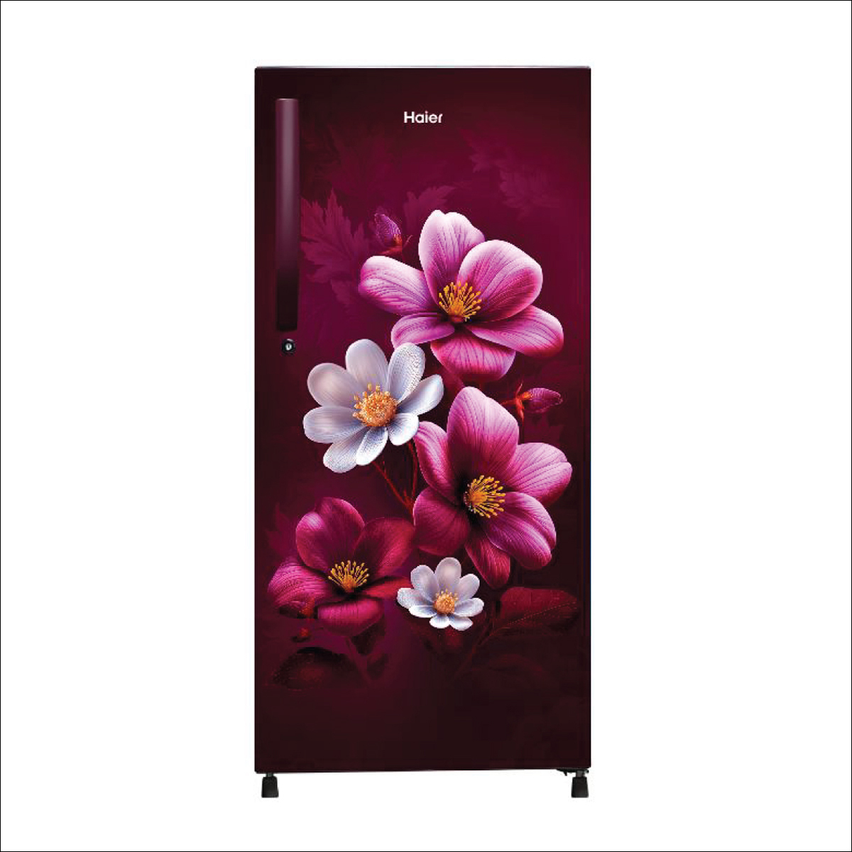 Haier 190L 2 Star Red Animone Single Door Refrigerator
