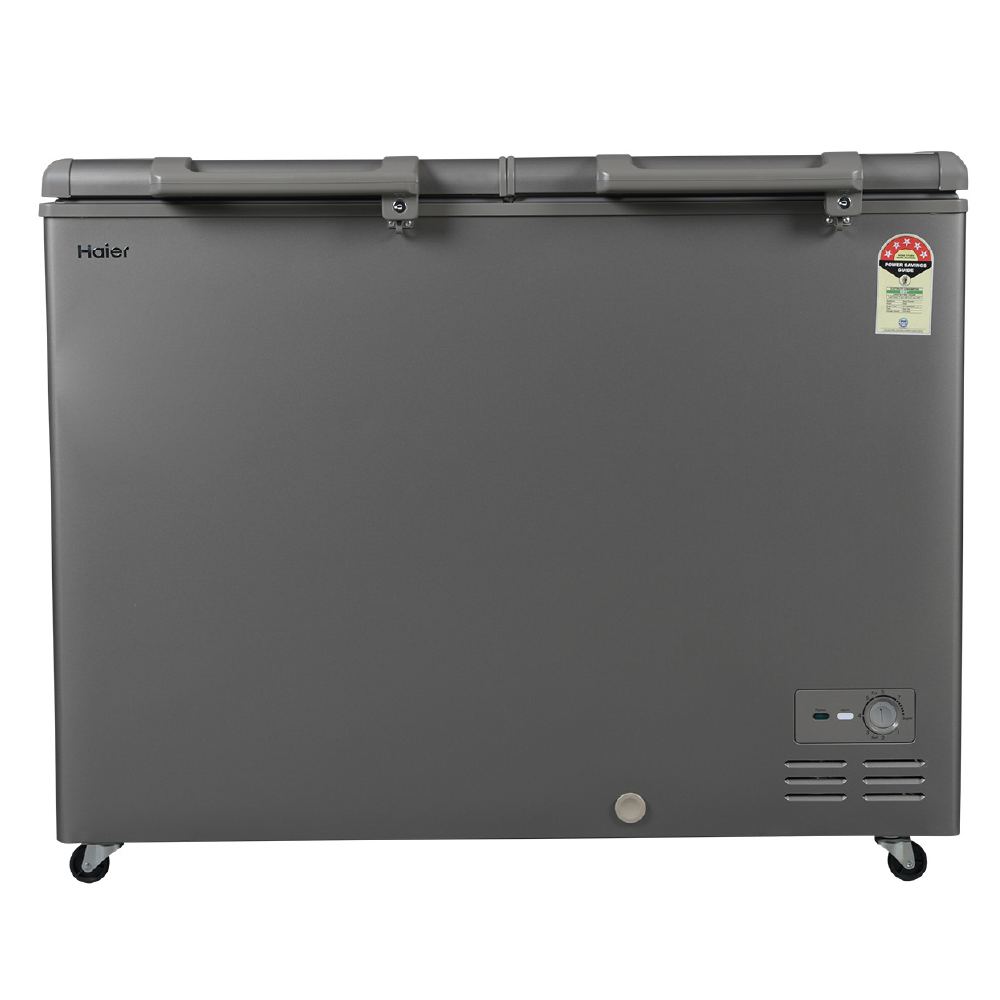 Haier 595 Ltr Double door- Embossed Titanium Grey colour Convertible Hard top Freezer