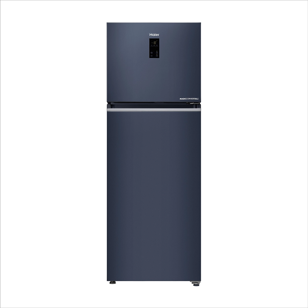 Haier 358L 2 Star Graphite Black Double Door Refrigerator