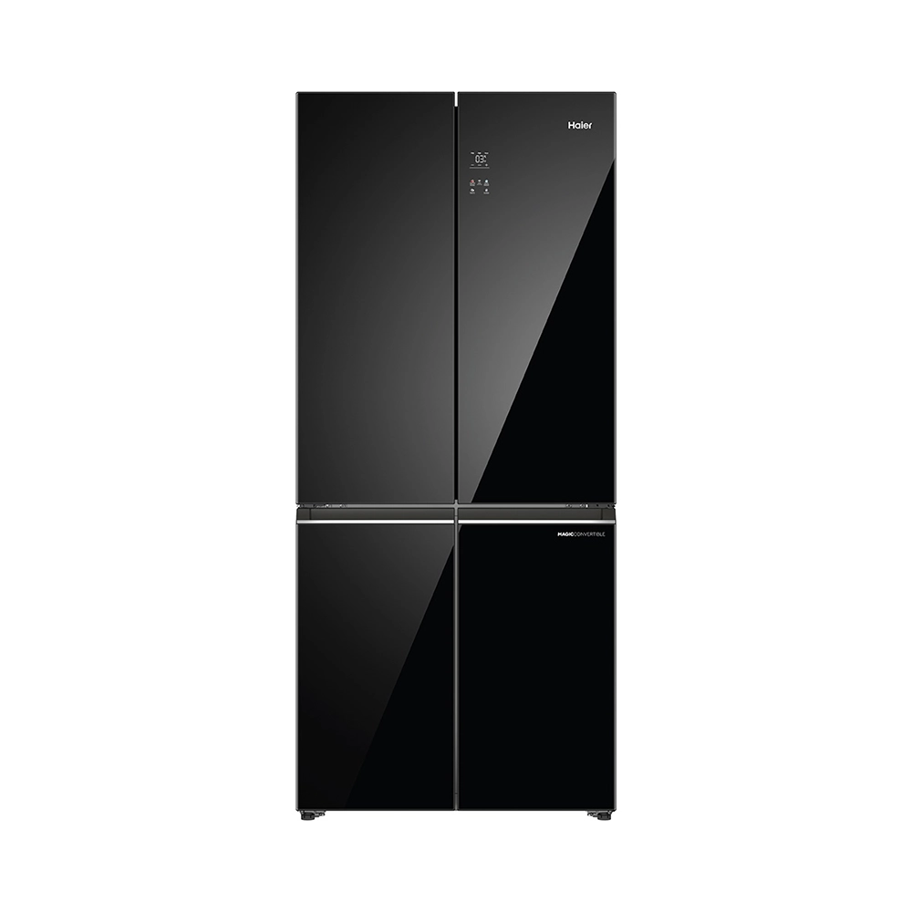Haier Lumiere 520L 3 Star Black Glass French Door Refrigerator