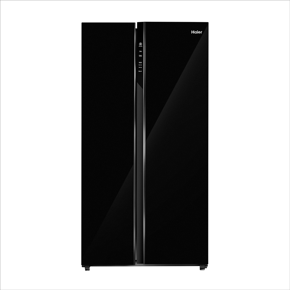 Haier 602L Black Steel 2 Door Smart Convertible SBS Ref